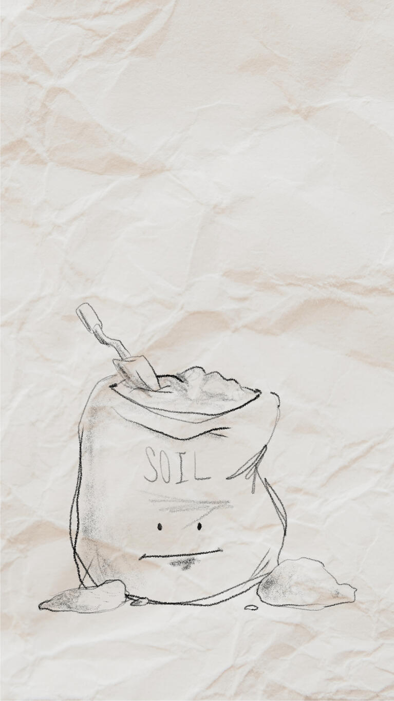 Puzzle soil painting